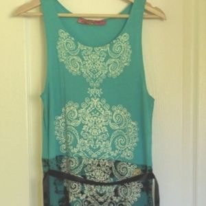 Desigual dress, size L, turquoise